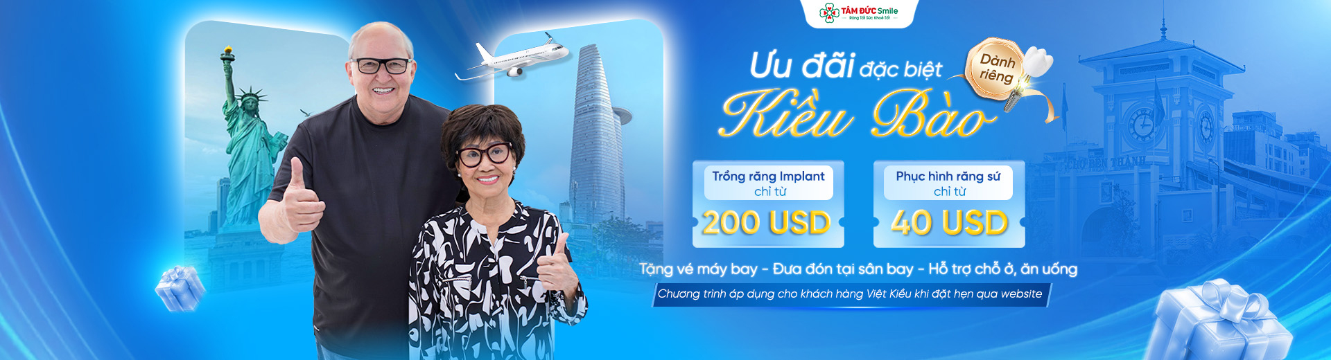 Cơ Hội Làm Răng Tiết Kiệm Đến 46% Chi Phí – Tặng Vé Máy Bay, Hỗ Trợ Chỗ Ở, Ăn Uống