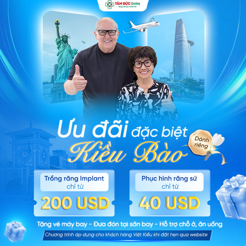 Cơ Hội Làm Răng Tiết Kiệm Đến 46% Chi Phí – Tặng Vé Máy Bay, Hỗ Trợ Chỗ Ở, Ăn Uống