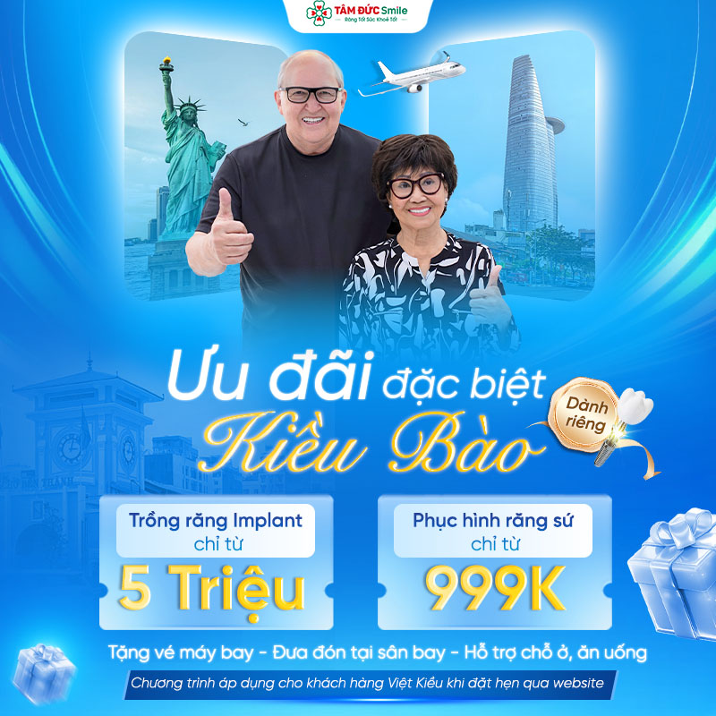 Cơ Hội Làm Răng Tiết Kiệm Đến 46% Chi Phí – Tặng Vé Máy Bay, Hỗ Trợ Chỗ Ở, Ăn Uống