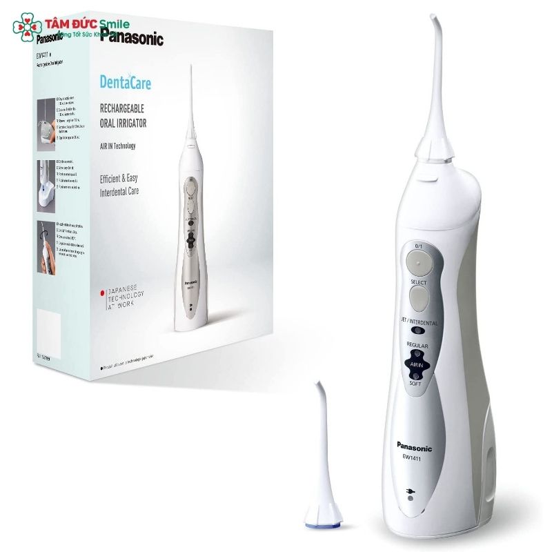 Máy tăm nước Panasonic sử dụng công nghệ bơm khí để tăng lực tia nước