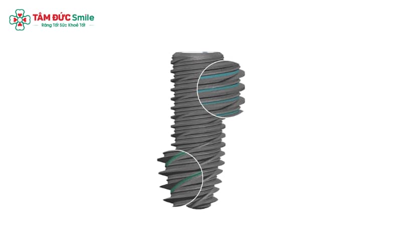 Implant Kontact được cải tiến với hệ thống ren xoắn liên tục, giúp phân bổ lực đều và nâng cao hiệu quả Abc8vip1 kèo WC 2026