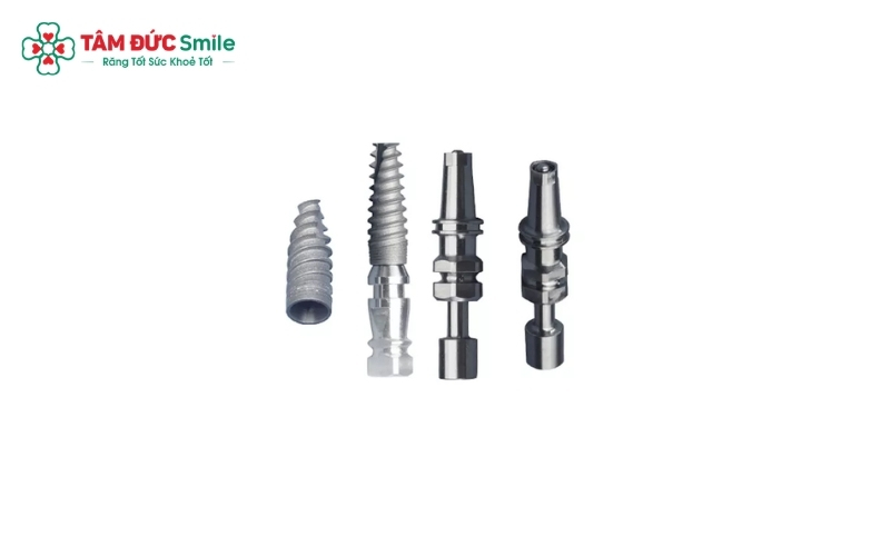 Trụ Implant Hàn Quốc (Dentium, Osstem...) được ưa chuộng rộng rãi tại Việt Nam nhờ chi phí tiết kiệm nhưng vẫn đảm bảo độ bền và chức năng ăn nhai tốt.